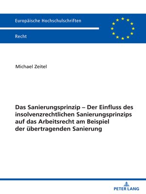 cover image of Das Sanierungsprinzip – Der Einfluss des insolvenzrechtlichen Sanierungsprinzips auf das Arbeitsrecht am Beispiel der uebertragenden Sanierung
